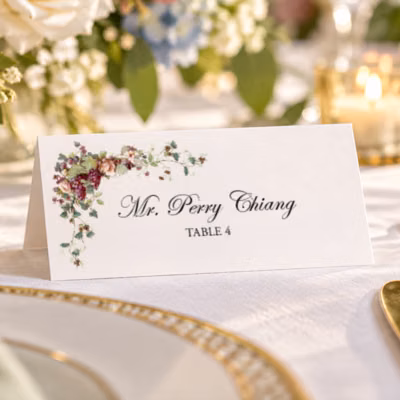 Tented Place Card